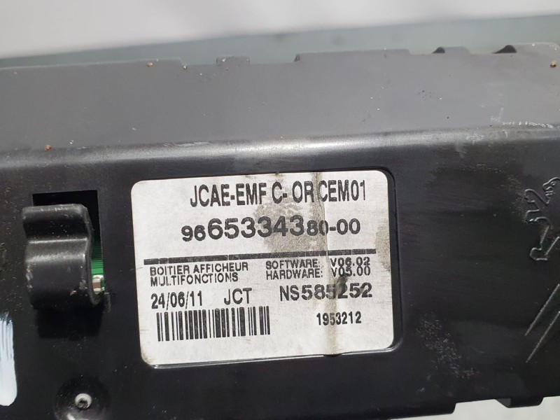 Recambio de pantalla multifuncion para peugeot 508 access referencia OEM IAM 9665334380 NS585252 