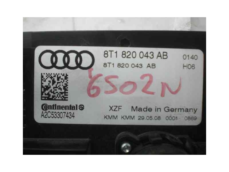Recambio de mando climatizador para audi a5 coupe (8t) 1.8 tfsi referencia OEM IAM A2C53297843 8T820043AB CONTINENTAL