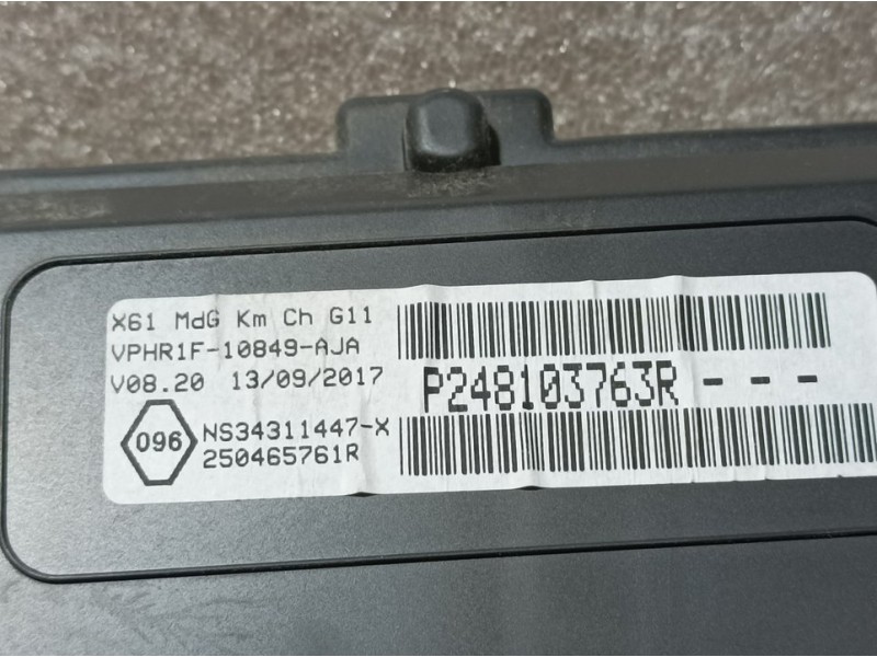 Recambio de cuadro instrumentos para renault kangoo profesional referencia OEM IAM P248103763R NS34311447X JOHNSON CONTROLS