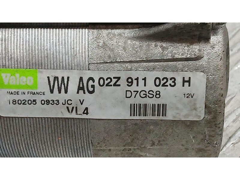 Recambio de motor arranque para volkswagen golf plus (5m1) trendline referencia OEM IAM 02Z911023H VALEO D7GS8