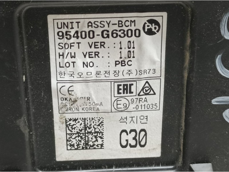 Recambio de modulo confort para kia picanto (ja) attract referencia OEM IAM 95400G6300  