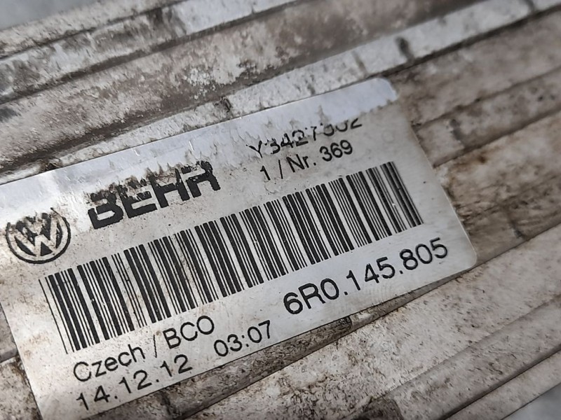 Recambio de intercooler para skoda fabia (5j2 ) ambition referencia OEM IAM 6R0145805  PATA ROTA