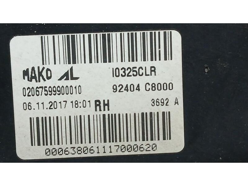 Recambio de piloto trasero derecho interior para hyundai i20 trend referencia OEM IAM 92404C8000  