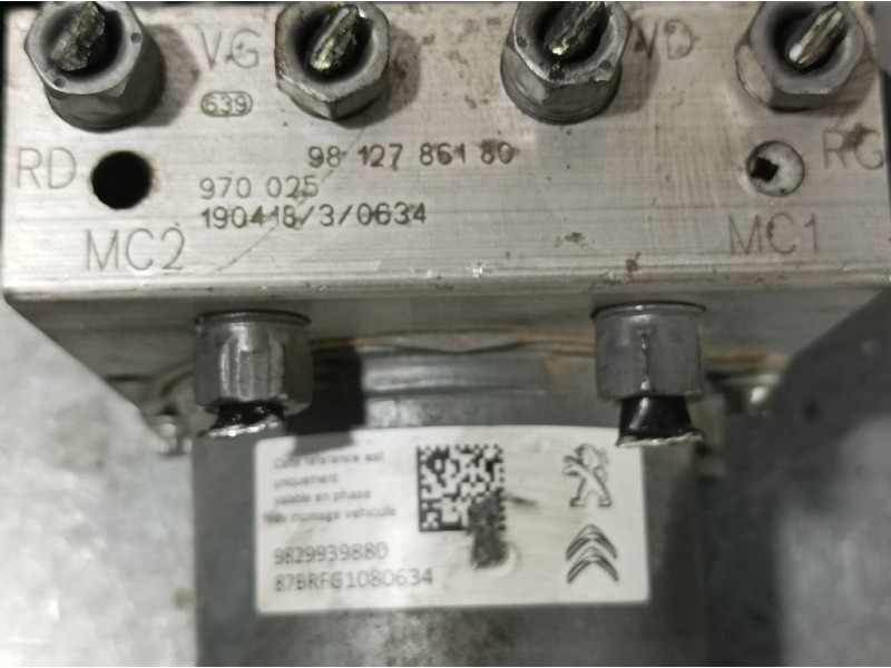 Recambio de abs para peugeot rifter active nav+ standard referencia OEM IAM 9812786180 970025 