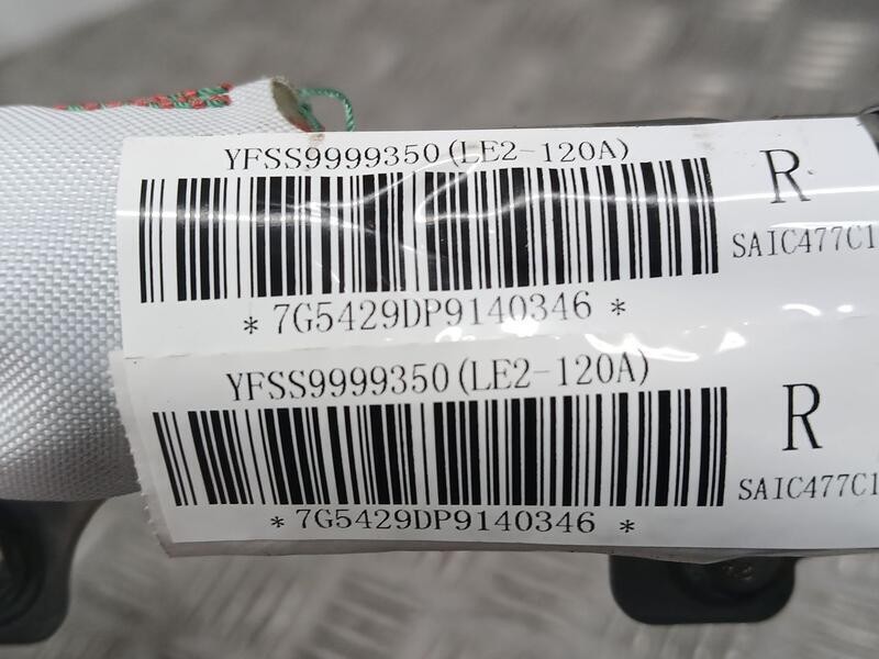 Recambio de airbag cortina delantero derecho para mg zs 1.5 vti referencia OEM IAM 10598486  YFSS9999350