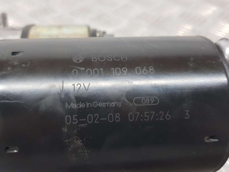 Recambio de motor arranque para opel zafira a elegance referencia OEM IAM 0001109068  BOSCH