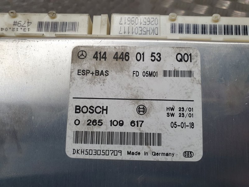 Recambio de centralita abs para mercedes-benz vaneo (w414) furgoneta compacta cdi vaneo city trend referencia OEM IAM 4144460153