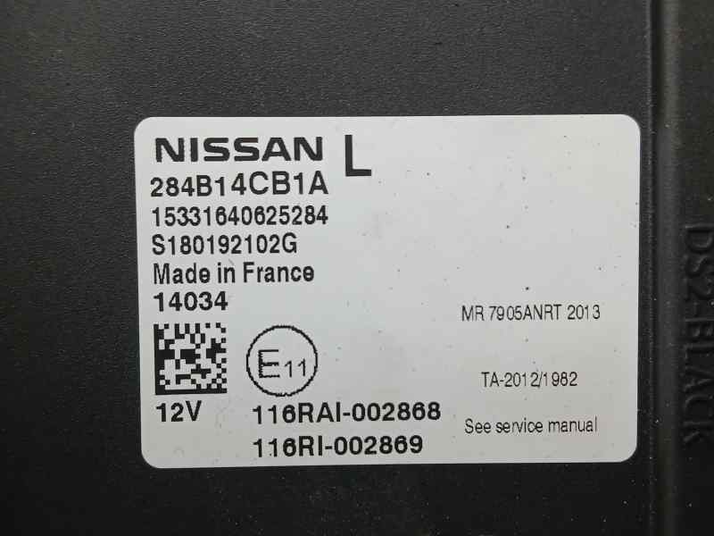 Recambio de caja reles / fusibles para nissan qashqai (j11) acenta referencia OEM IAM 284B14CB1A S180182102G 