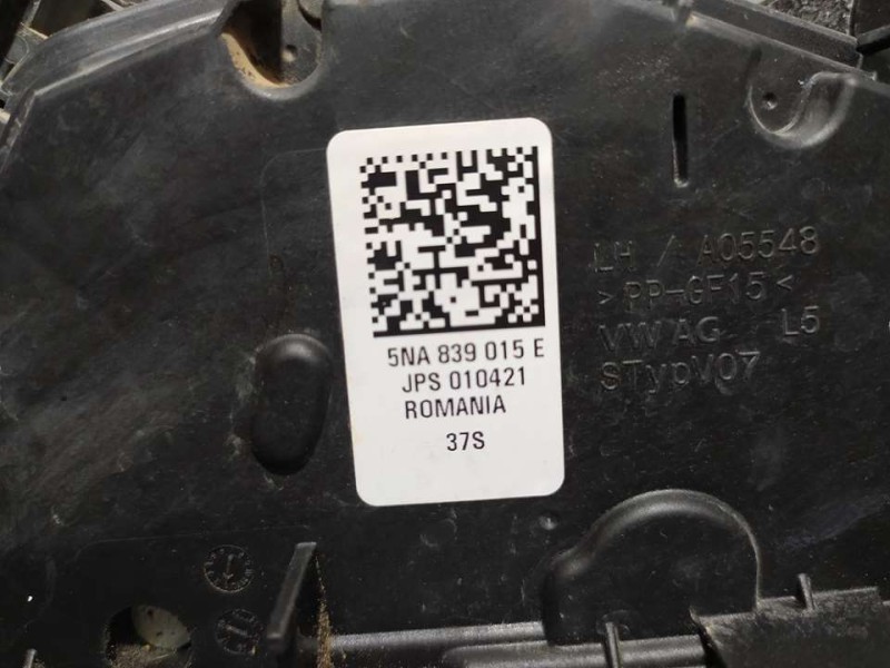 Recambio de cerradura puerta trasera izquierda para volkswagen passat variant (cb5) business referencia OEM IAM 5NA839015E JPS 0
