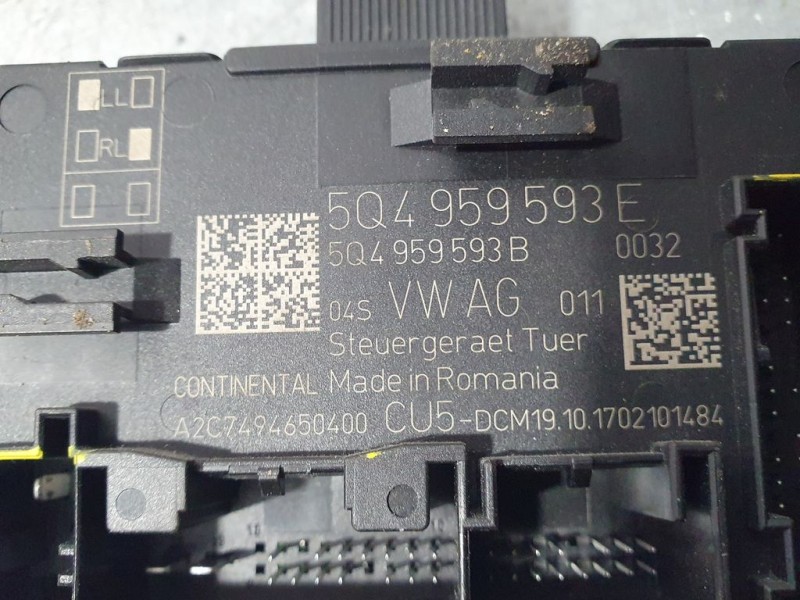 Recambio de modulo electronico para skoda superb (3v3) active referencia OEM IAM 5Q4959593E A2C7494650400 CONTINENTAL