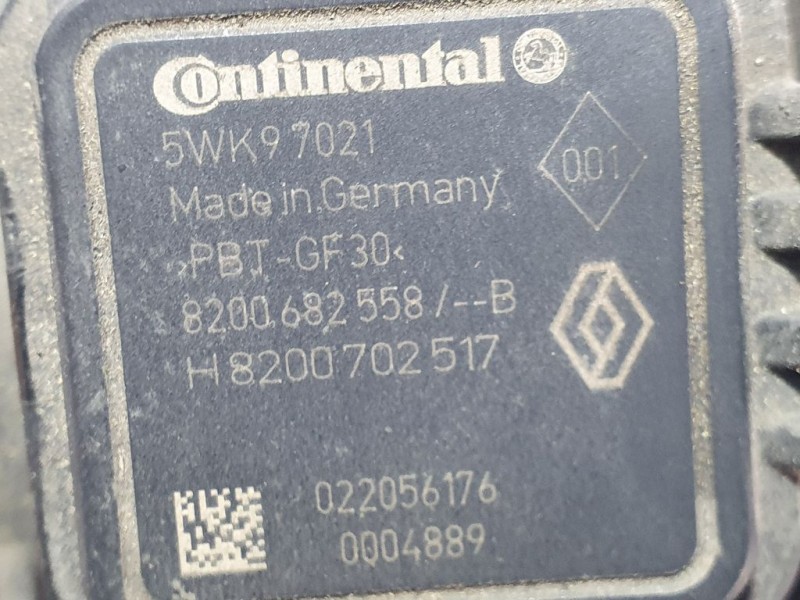 Recambio de caudalimetro para renault captur intens referencia OEM IAM 8200682558B 5WK97021 CONTINENTAL