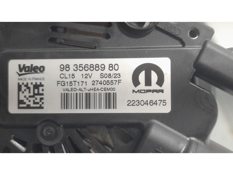 Recambio de alternador para peugeot 2008 (p1) allure referencia OEM IAM 9835688980 FG15T171 VALEO