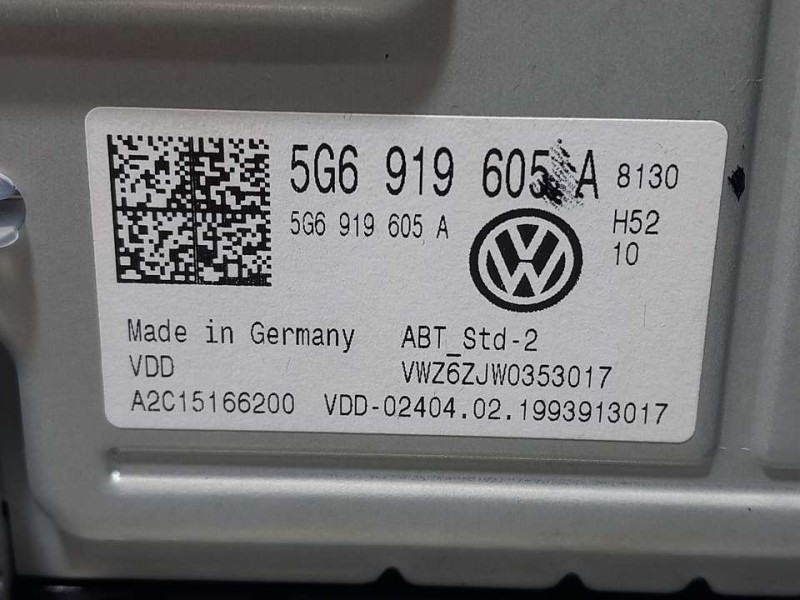 Recambio de sistema navegacion gps para volkswagen golf vii lim. (bq1) edition referencia OEM IAM 5G6919605A  