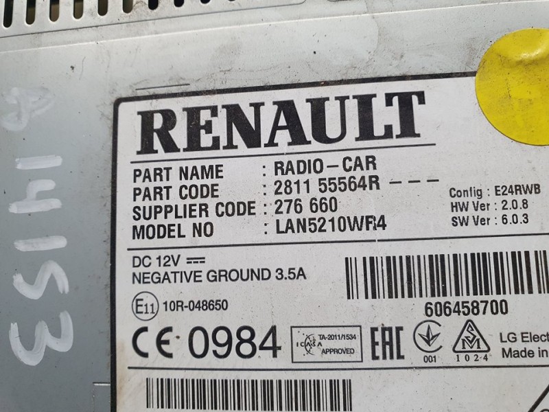 Recambio de sistema navegacion gps para renault clio iv business referencia OEM IAM 281155564R E24RWB 