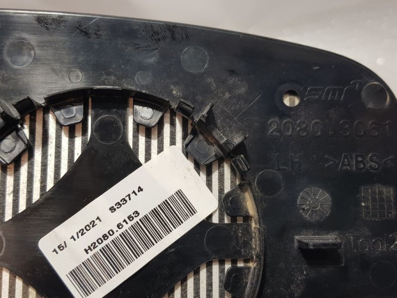 Recambio de cristal retrovisor izquierdo para nissan qashqai (j11) tekna referencia OEM IAM H20806153 20803061 SMR