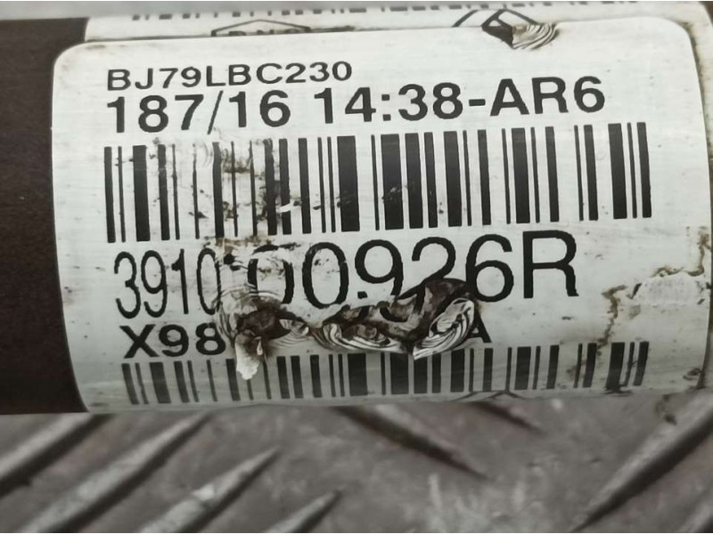 Recambio de transmision delantera derecha para renault clio iv business referencia OEM IAM 391000926R  