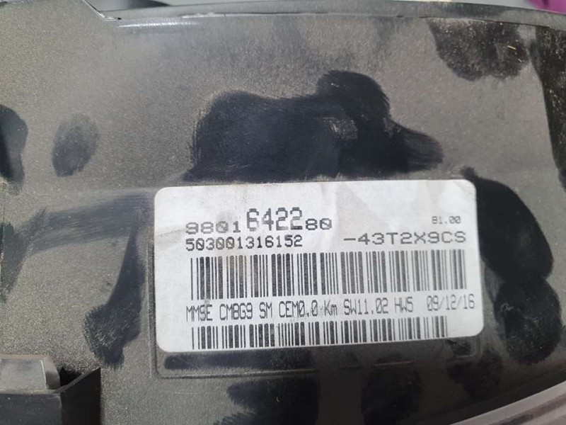 Recambio de cuadro instrumentos para citroën berlingo station wagon live edition referencia OEM IAM 9801642280 503001316152 