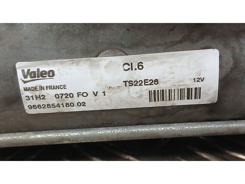 Recambio de motor arranque para peugeot partner tepee 1.6 hdi referencia OEM IAM 9662854180 VALEO TS22E26