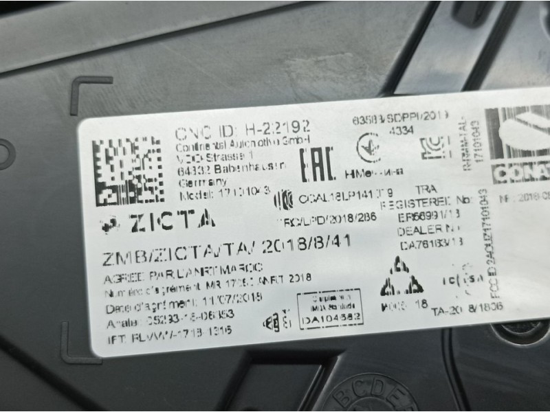 Recambio de cuadro instrumentos para seat arona style go referencia OEM IAM 6F0920740C A3C04199501 CONTINENTAL VDO