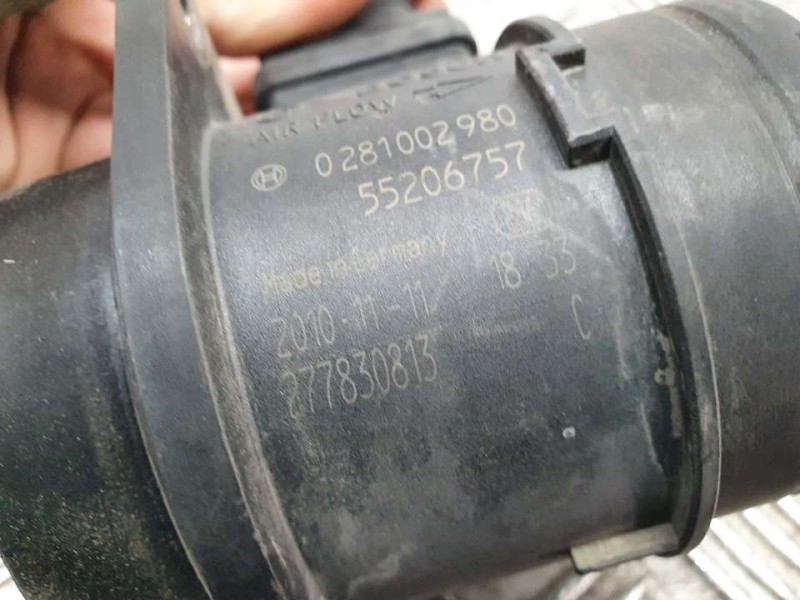 Recambio de caudalimetro para fiat doblo cargo basis maxi kasten referencia OEM IAM 55206757 0281002980 KEFICO