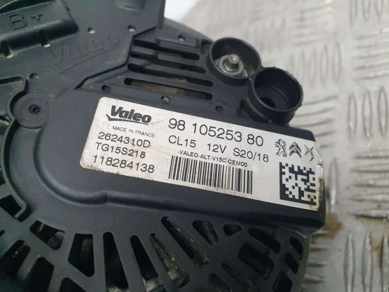 Recambio de alternador para citroën c3 aircross feel referencia OEM IAM 9810525380 TG15S218 VALEO