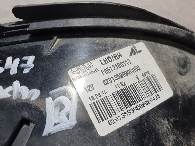 Recambio de piloto trasero derecho paragolpes para alfa romeo mito (145) basis referencia OEM IAM 00517180110 02013599900000 