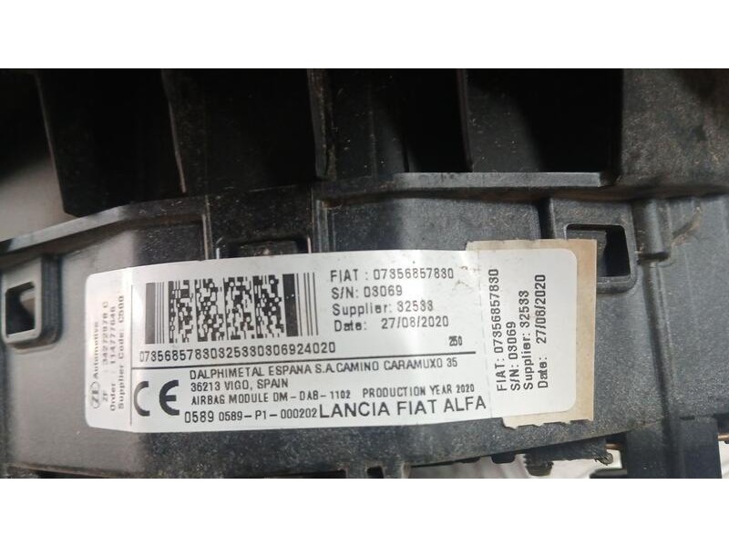 Recambio de kit airbag para peugeot boxer furgón l3h2 referencia OEM IAM 7356857830 C/ PRETENSORES TRW 7356249190