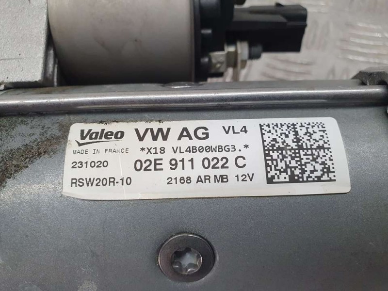 Recambio de motor arranque para volkswagen tiguan advance bmt referencia OEM IAM 02E911022C RSW20R10 VALEO