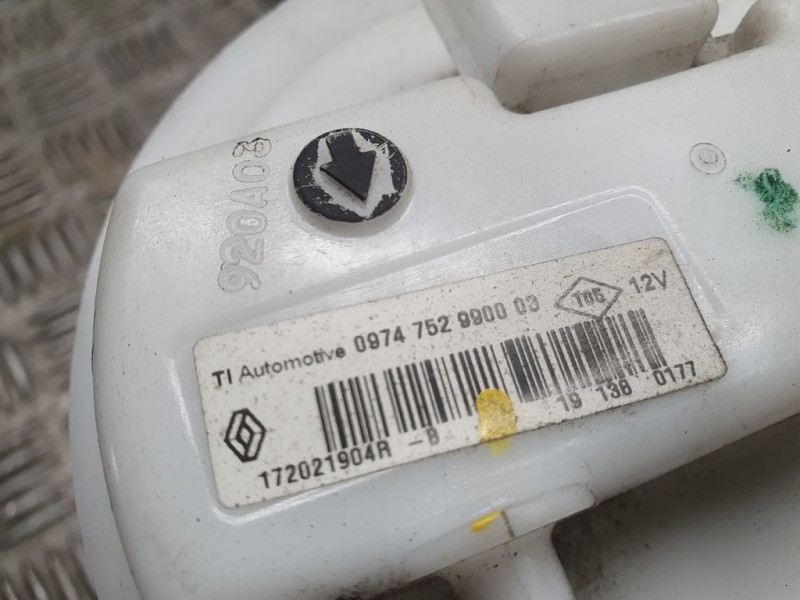 Recambio de aforador para dacia sandero stepway referencia OEM IAM 172021904R  