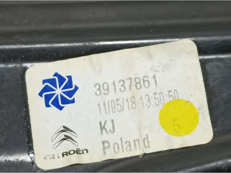Recambio de elevalunas delantero izquierdo para citroën c3 aircross feel referencia OEM IAM 39137861  ELECTRICO
