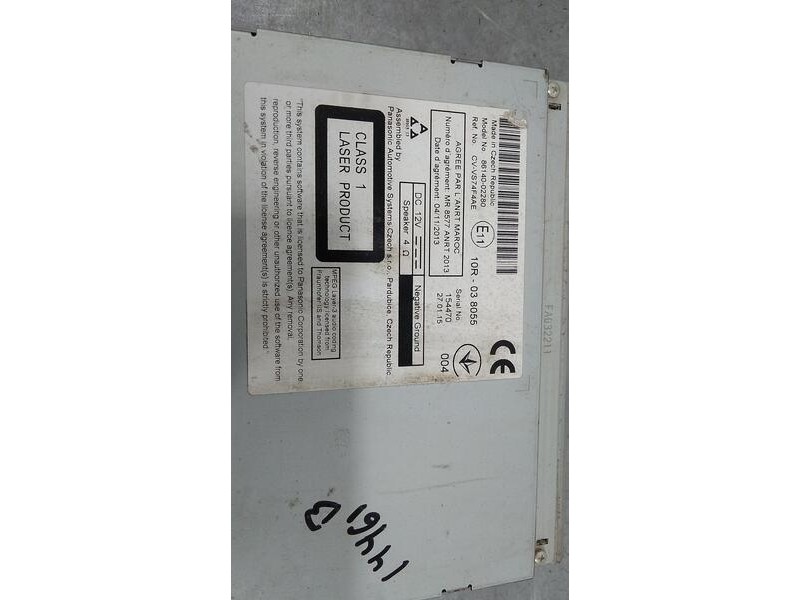 Recambio de sistema navegacion gps para toyota auris active referencia OEM IAM 8614002280  