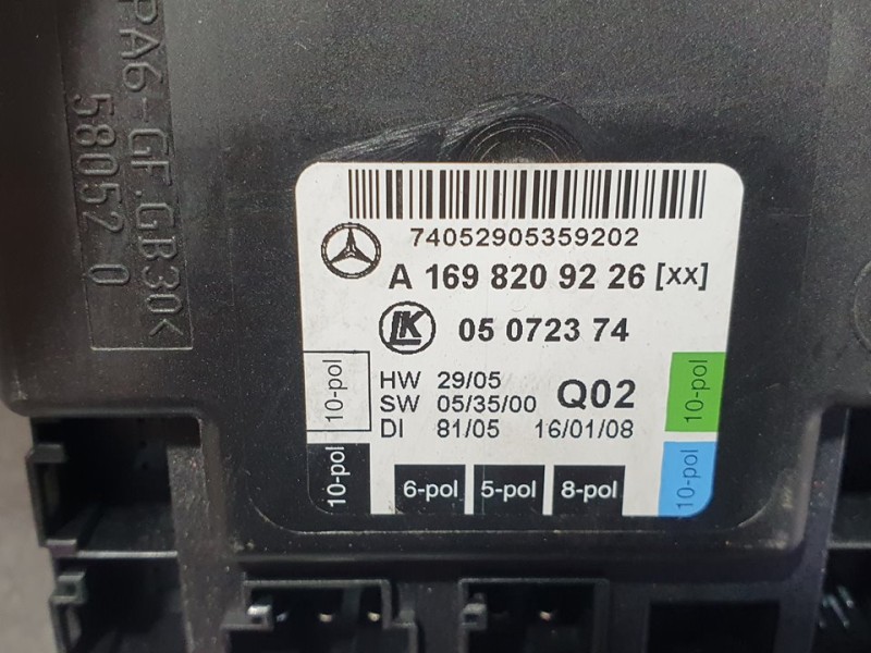 Recambio de centralita cierre para mercedes-benz clase b (w245) 180 cdi (245.207) referencia OEM IAM A1698209226 05072374 LK