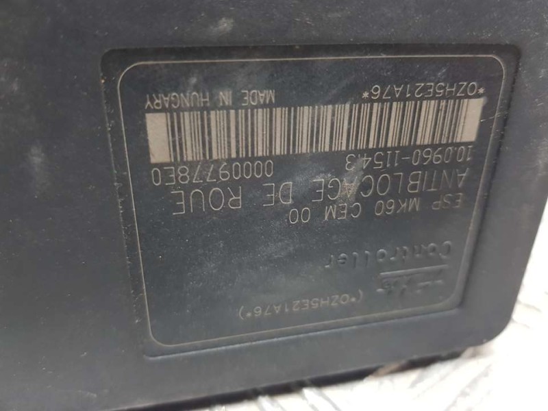 Recambio de abs para peugeot 1007 dolce referencia OEM IAM 9654777580 10020601974 ATE