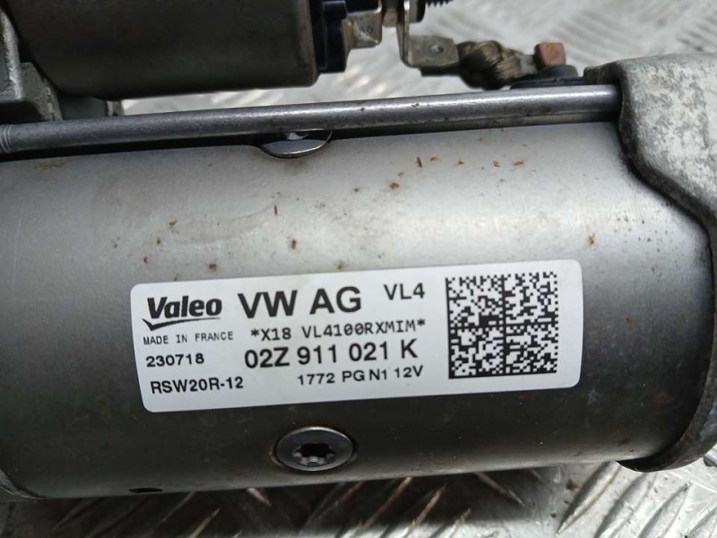 Recambio de motor arranque para seat leon st (5f8) reference referencia OEM IAM 02Z911021K RSW20R12 VALEO