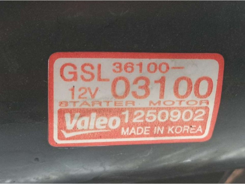 Recambio de motor arranque para hyundai i20 classic referencia OEM IAM 3610003100 1250902 VALEO