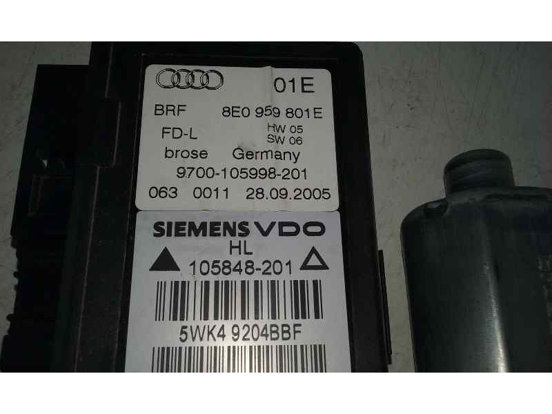 Recambio de motor elevalunas trasero izquierdo para audi a4 avant (8e) 1.8 t referencia OEM IAM 8E0959801E  