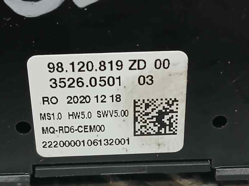 Recambio de mando radio para citroën jumpy furgon control m referencia OEM IAM 98120819ZD 35260501 