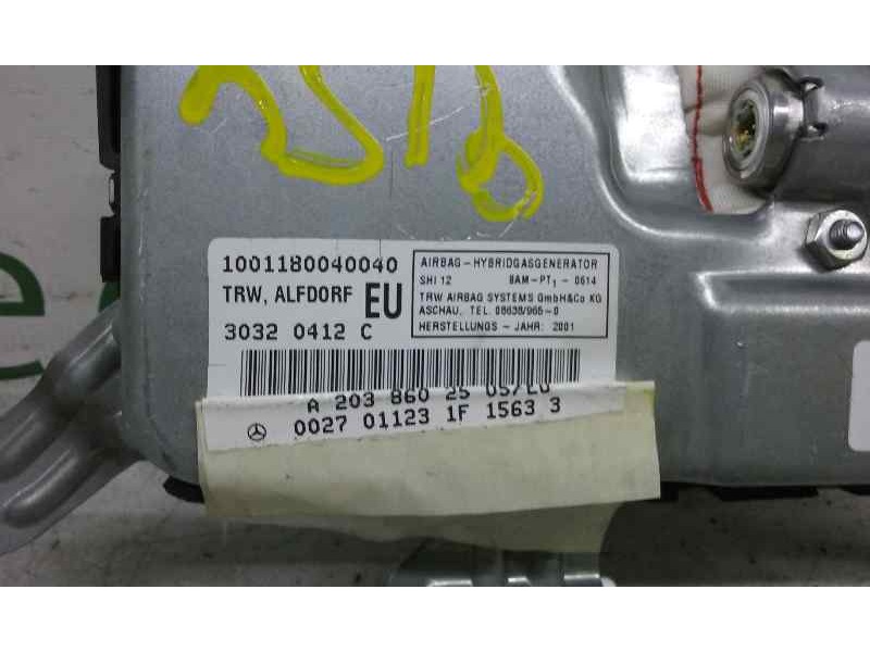 Recambio de airbag lateral delantero izquierdo para mercedes-benz clase c (w203) berlina 220 cdi (203.006) referencia OEM IAM 30