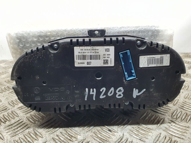 Recambio de cuadro instrumentos para seat ibiza (6j5) reference referencia OEM IAM 6J0920807  