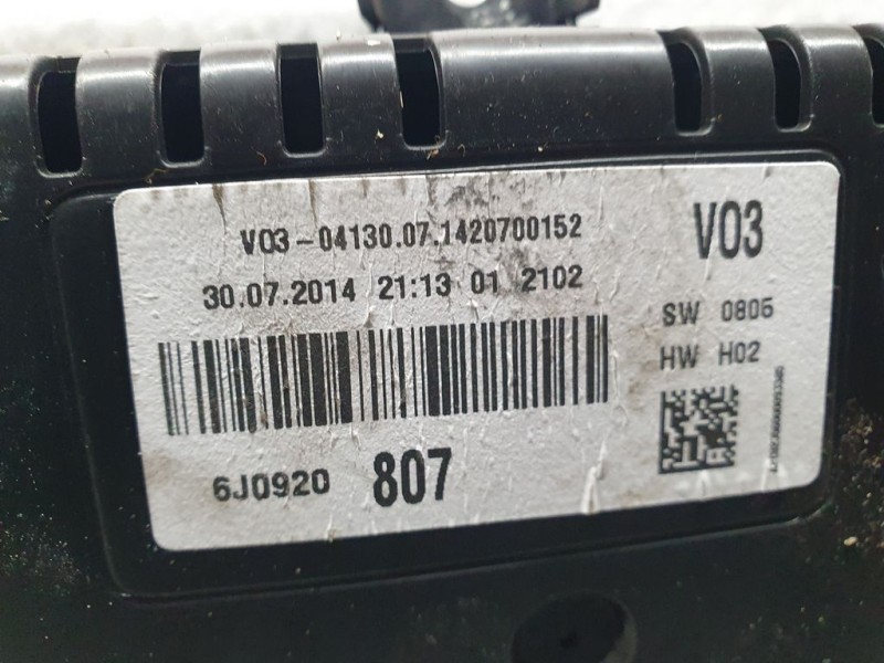 Recambio de cuadro instrumentos para seat ibiza (6j5) reference referencia OEM IAM 6J0920807  