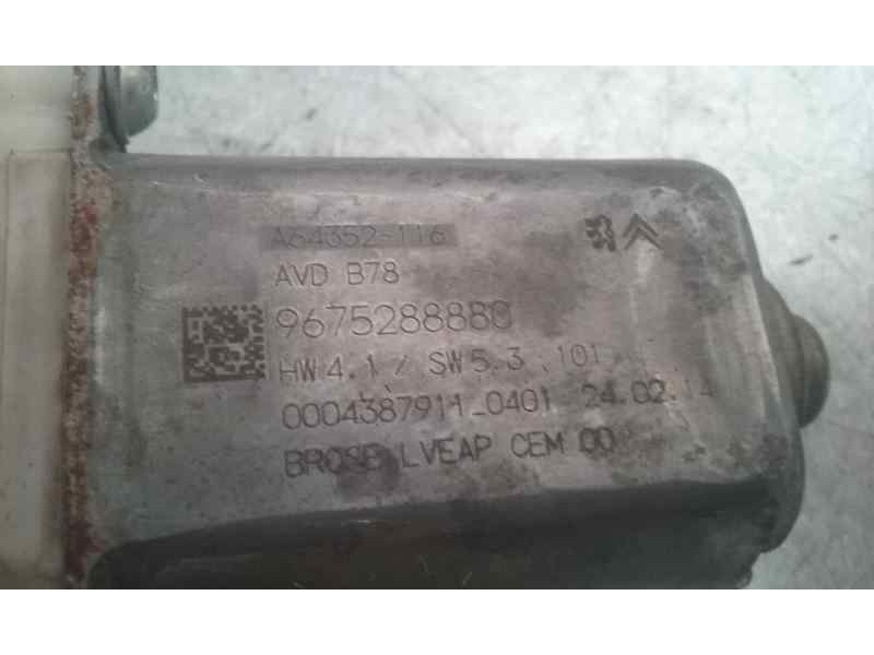 Recambio de elevalunas delantero derecho para citroën c4 picasso attraction referencia OEM IAM 9675288880  ELECTRICO 6 PINS