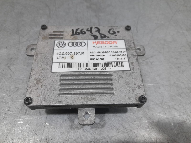 Recambio de centralita faro para audi a3 sportback (8va, 8vf) 1.6 tdi referencia OEM IAM 4G0907397R DELANTERO DERECHO 