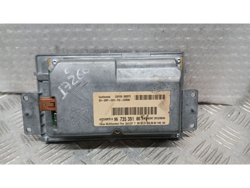 Recambio de sistema navegacion gps para peugeot partner tepee 1.6 hdi referencia OEM IAM 9673539180 CONTINENTAL A2C53387513