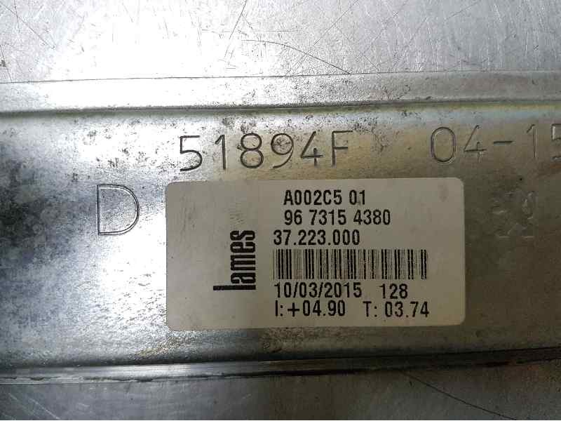 Recambio de elevalunas delantero derecho para peugeot 208 style referencia OEM IAM 9673154380 2 PINS ELECTRICO