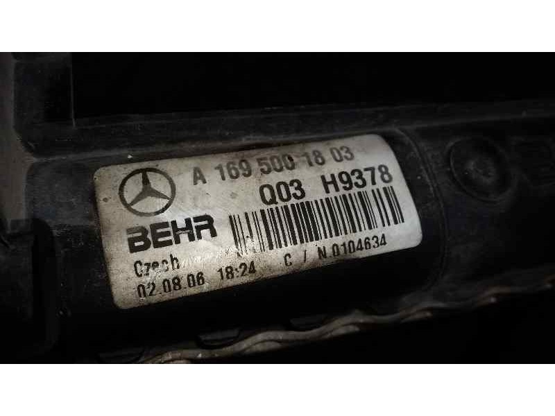 Recambio de radiador agua para mercedes-benz clase a (w169) a 160 cdi (169.306) referencia OEM IAM Q03H9378 A1695001803 BEHR