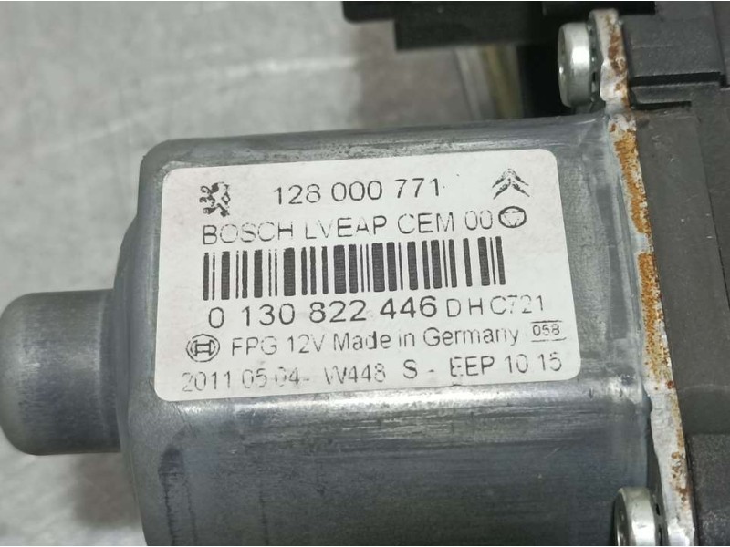 Recambio de elevalunas trasero derecho para citroën c5 berlina exclusive referencia OEM IAM 9670313180  ELECTRICO 6 PINS BOSCH