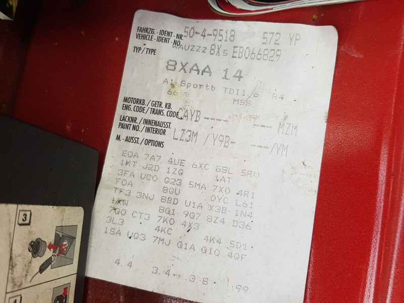 audi a1 sportback (8xa, 8xf) del año 2013