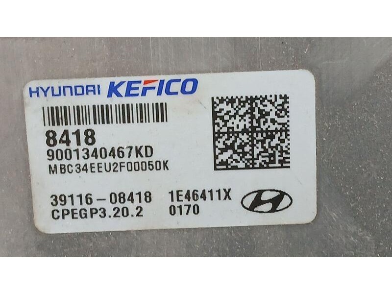 Recambio de centralita motor uce para hyundai bayon (bc3) 1.2 mpi referencia OEM IAM 3911608418  9001340467KD