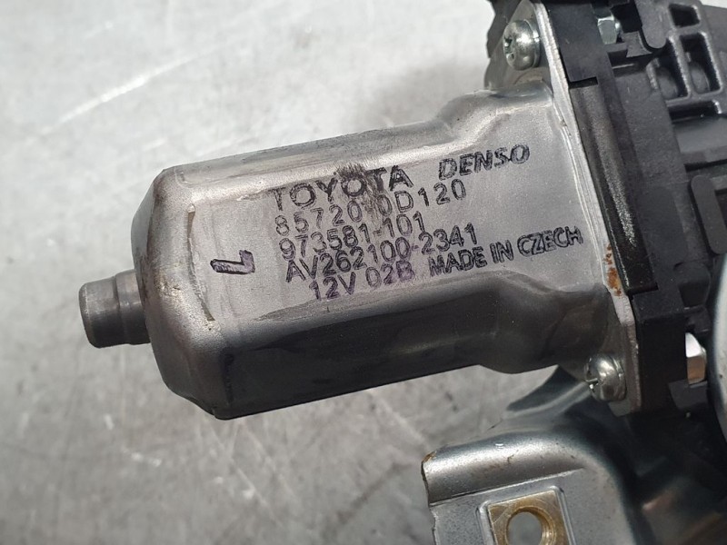 Recambio de elevalunas trasero derecho para toyota yaris hsd active referencia OEM IAM 857200D120 973581101 DENSO ELECTRICO 6 PI