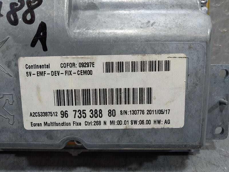 Recambio de sistema navegacion gps para citroën c5 berlina exclusive referencia OEM IAM 9673538880 09297e Continental